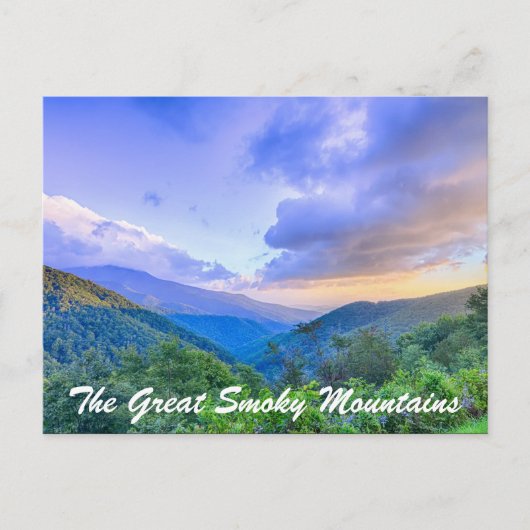De Grote Smoky Mountains Briefkaart (Voorkant)