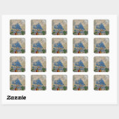 DE GROTE SNEEUWSTORM VIERKANTE STICKER (Vel)