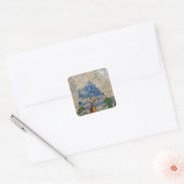 DE GROTE SNEEUWSTORM VIERKANTE STICKER (Envelop)