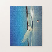 De Grote Snowy Owl Bird of Prey Legpuzzel (Verticaal)