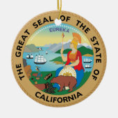 De Grote Staat Californië Keramisch Ornament (Voorkant)