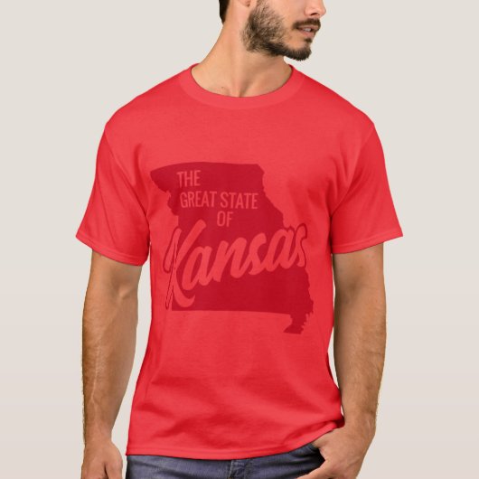 De Grote Staat Kansas 1 T-shirt (Voorkant)