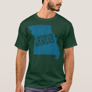 De grote staat Kansas Missouri Funny Two T-shirt