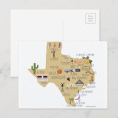 De Grote Staat Texas Briefkaart (Voorkant / Achterkant)