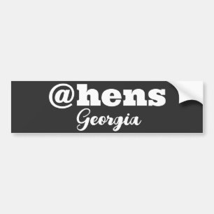 De grote stad van Athene Georgië Bumpersticker