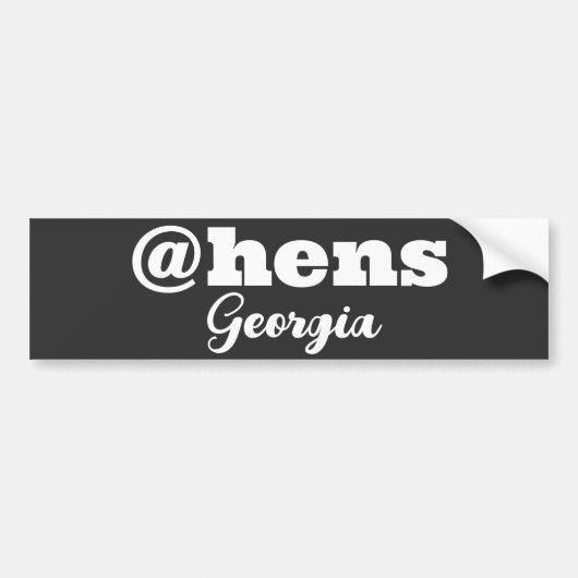 De grote stad van Athene Georgië Bumpersticker (Voorkant)