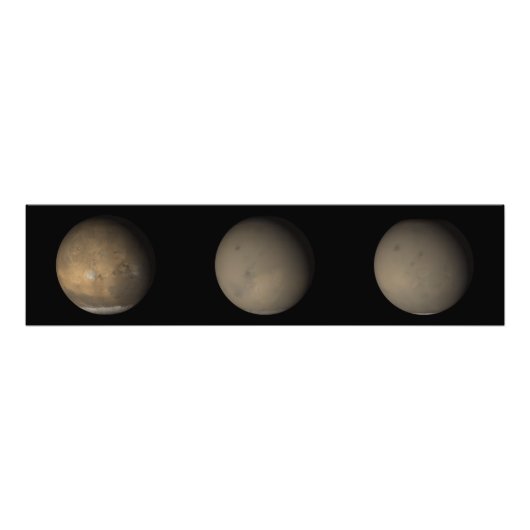 De grote stofStormen van 2001 op Mars 2 Foto Afdruk (Voorkant)