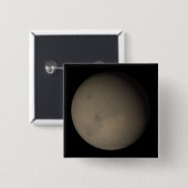 De grote stofStormen van 2001 op Mars 2 Vierkante Button 5,1 Cm (Voorkant /achterkant)