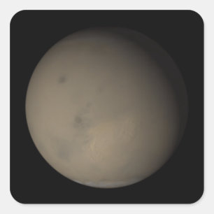 De grote stofStormen van 2001 op Mars 2 Vierkante Sticker