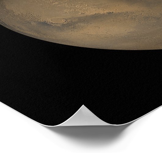 De grote stofwolken van 2001 op Mars Poster (Hoek)