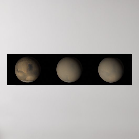 De grote stofwolken van 2001 op Mars Poster (Voorkant)