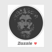 De Grote Stoïcijn Marcus Aurelius - v3 grijs Sticker (Vel)