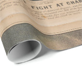 De grote strijd in Charleston 1863 burgeroorlog Cadeaupapier (Rol Hoek)