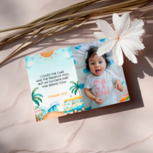 De grote, Surf Verjaardagsfoto Bedankkaart