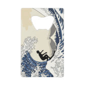 De Grote Surfer van Kanagawa Creditkaart Flessenopener (Voorkant)