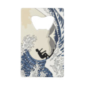 De Grote Surfer van Kanagawa Creditkaart Flessenopener (Achterkant)
