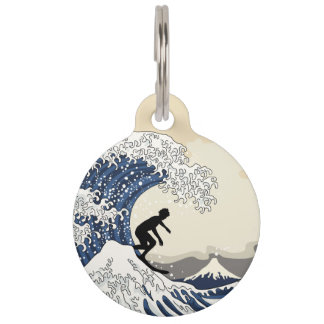 De Grote Surfer van Kanagawa Huisdierpenning