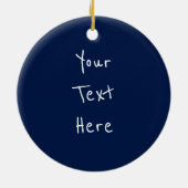 De Grote Surfer van Kanagawa Keramisch Ornament (Achterkant)