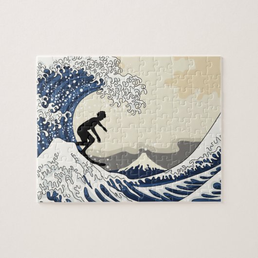 De Grote Surfer van Kanagawa Legpuzzel (Horizontaal)