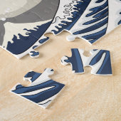 De Grote Surfer van Kanagawa Legpuzzel (Zijkant)