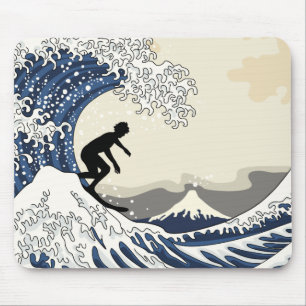 De Grote Surfer van Kanagawa Muismat