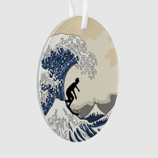 De Grote Surfer van Kanagawa Ornament (voorkant)