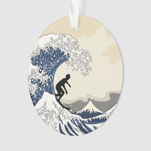 De Grote Surfer van Kanagawa Ornament (voorkant)