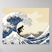 De Grote Surfer van Kanagawa Poster (Voorkant)