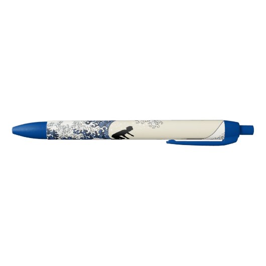 De Grote Surfer van Kanagawa Zwarte Inkt Pen (Bodem)