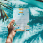 De Grote, Surven Verjaardag Tijd Capsule Kaart<br><div class="desc">Leg kostbare herinneringen vast met onze 'The Big One' Surf Birthday Time Capsule Kaarten. Met levendige surfboard design en strand-thema graphics, deze kaarten zijn ideaal voor gasten om speciale berichten en herinneringen op te nemen van uw surf-thema verjaardagsviering. Ideaal voor het creëren van een nostalgische aandenken, ze voegen een unieke...</div>