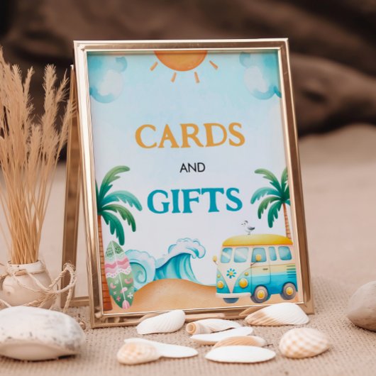 De grote, Surven verjaardagskaarten en geschenken Reclamebord Met Voetstuk