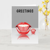 De grote TandWenskaarten van de Mond Kaart (Gele Bloem)