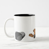 De Grote Tanuki-Mok Tweekleurige Koffiemok (Links)