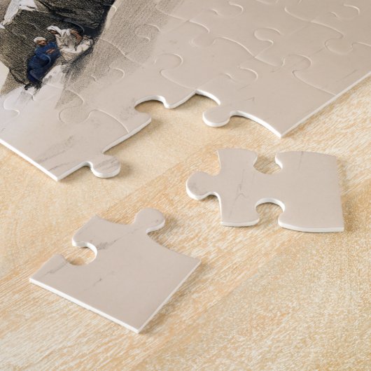 De grote tempel boven Simbel door David Roberts Legpuzzel (Zijkant)