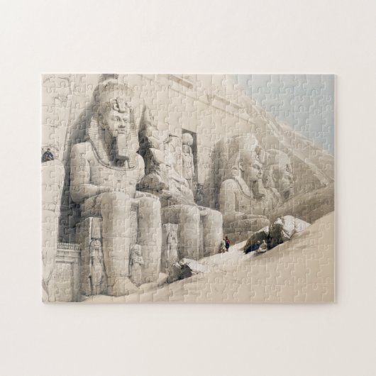 De grote tempel boven Simbel door David Roberts Legpuzzel (Horizontaal)