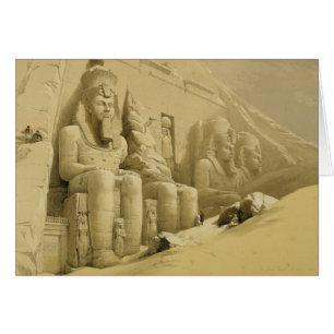 De Grote tempel van Abu Simbel, Nubia, uit "Egypte