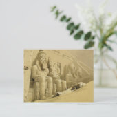 De Grote tempel van Abu Simbel, Nubia, uit "Egypte Briefkaart (Staand voorkant)