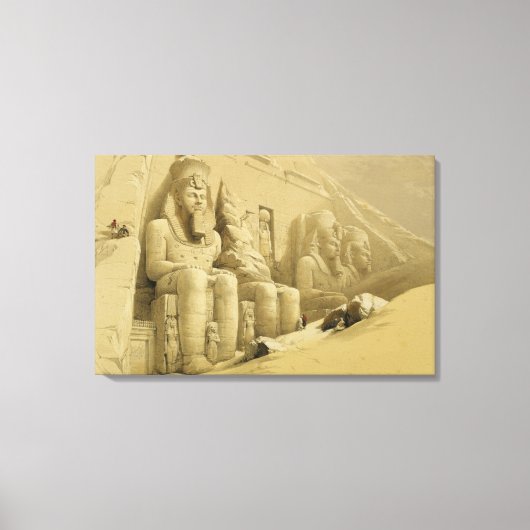 De Grote tempel van Abu Simbel, Nubia, uit "Egypte Canvas Afdruk (Voorkant)