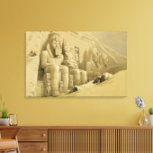 De Grote tempel van Abu Simbel, Nubia, uit "Egypte Canvas Afdruk (Insitu (Woonkamer))
