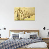 De Grote tempel van Abu Simbel, Nubia, uit "Egypte Canvas Afdruk (Insitu (Slaapkamer))