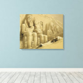 De Grote tempel van Abu Simbel, Nubia, uit "Egypte Canvas Afdruk (Insitu (Houten vloer))