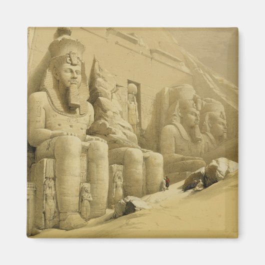 De Grote tempel van Abu Simbel, Nubia, uit "Egypte Magneet (Voorkant)