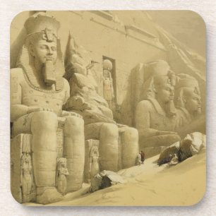 De Grote tempel van Abu Simbel, Nubia, uit "Egypte Onderzetter