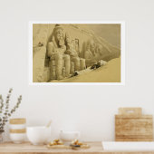 De Grote tempel van Abu Simbel, Nubia, uit "Egypte Poster (Keuken)