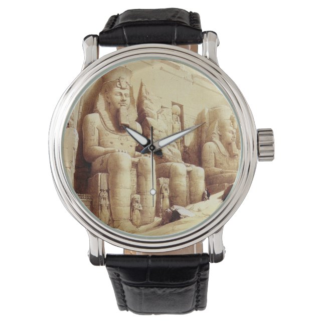 DE GROTE TEMPEL VAN ABU SIMBEL, NUBIA WATCH HORLOGE (Voorkant)