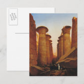De grote tempel van Amun in Karnak Briefkaart (Voorkant / Achterkant)