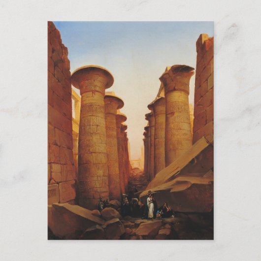 De grote tempel van Amun in Karnak Briefkaart (Voorkant)