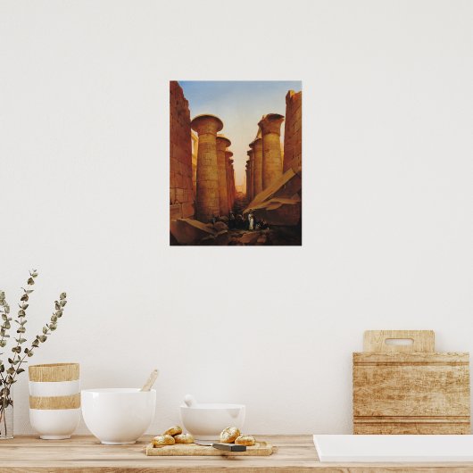 De grote tempel van Amun in Karnak Poster (Keuken)