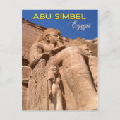 De grote tempel van Ramesses II in Abu Simbel Briefkaart (Voorkant)