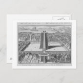 De Grote tempel van Vitsliputsli in Mexico City, i Briefkaart (Voorkant / Achterkant)